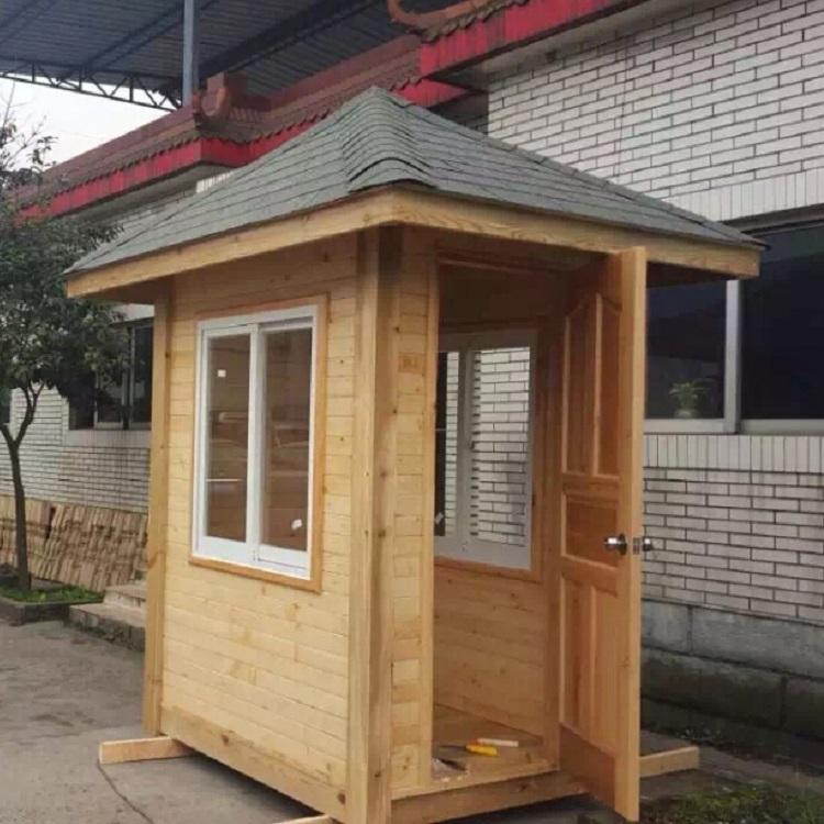 成都建筑木质岗亭 防腐木岗亭 移动岗亭 四川实木岗亭