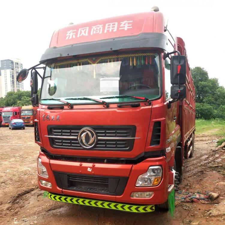 出售二手天龙货车 东风天龙 载货车 天龙9米6高栏 天龙前四后八货车 420马力 雷诺机 首付八万 国五排放 可提档 可按揭