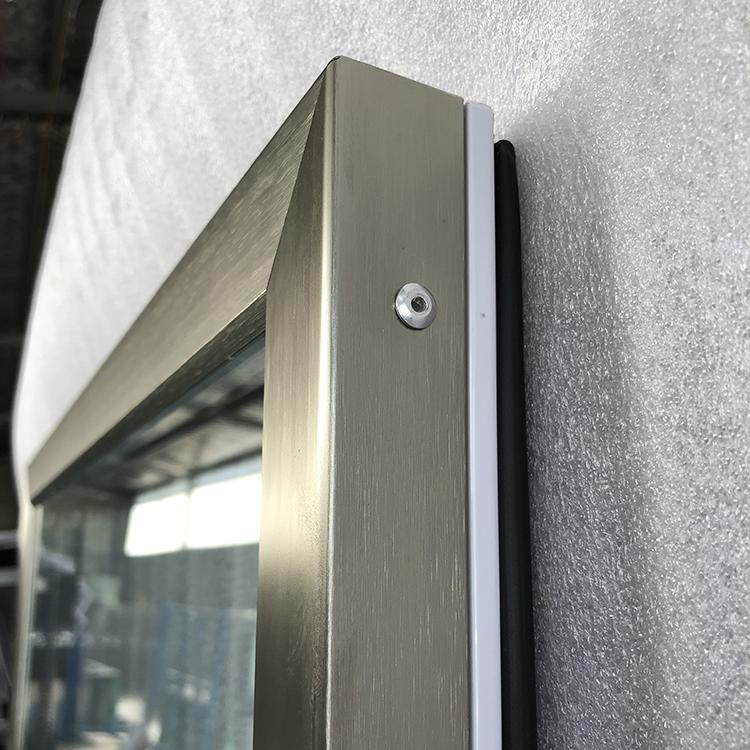 支持定制铝合金玻璃门挂肉柜玻璃门量大从优