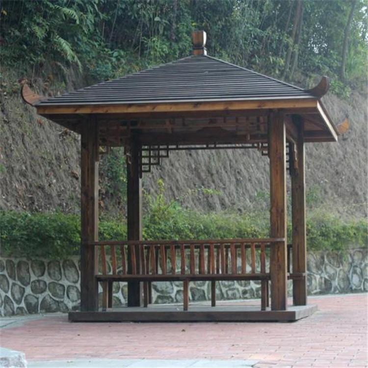 庭院八角防腐木凉亭 碳化防腐木景观凉亭 质量保证 值得信赖