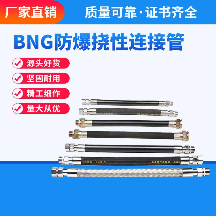 BNG防爆挠性管304不锈钢防爆挠性管防爆穿线管铠装橡胶挠性管