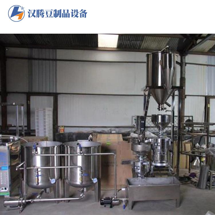 豆腐加工两连磨浆机组 全自动两连磨豆腐设备 大型豆腐加工机械