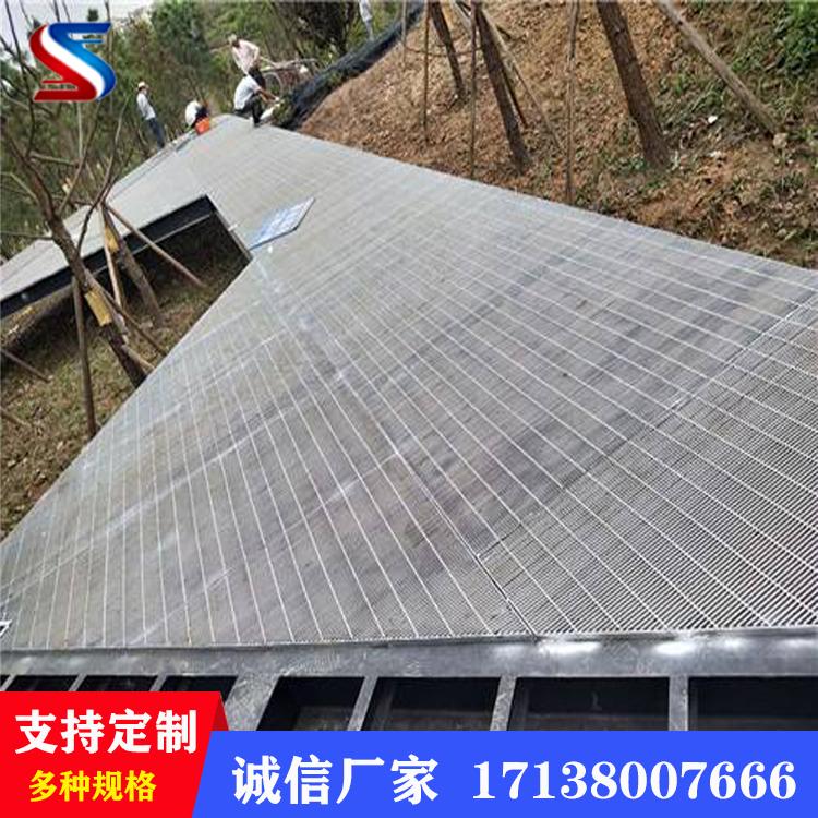 广安市钢格板厂家供应道路排水网格沟盖板重型钢格板定制楼梯铺设栈桥踏步漏水铁板
