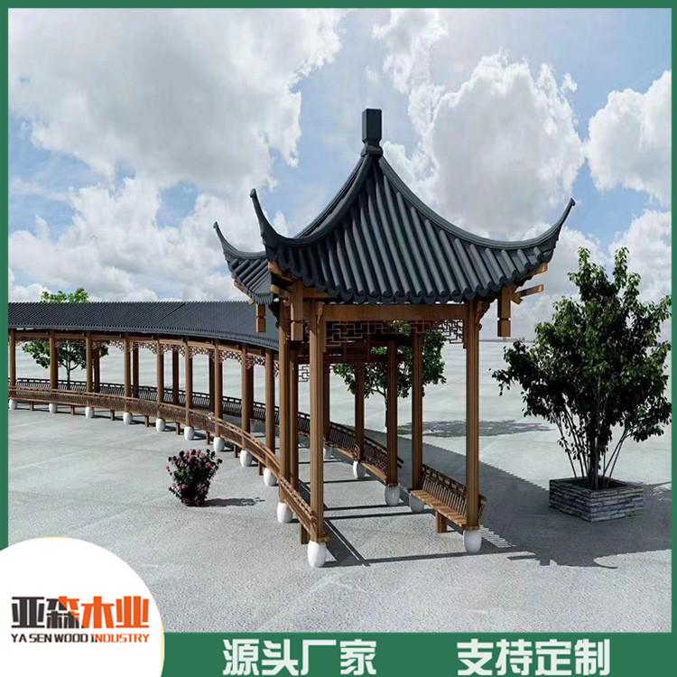 郑州防腐木长廊 庭院防腐木长廊 防腐木长廊定制
