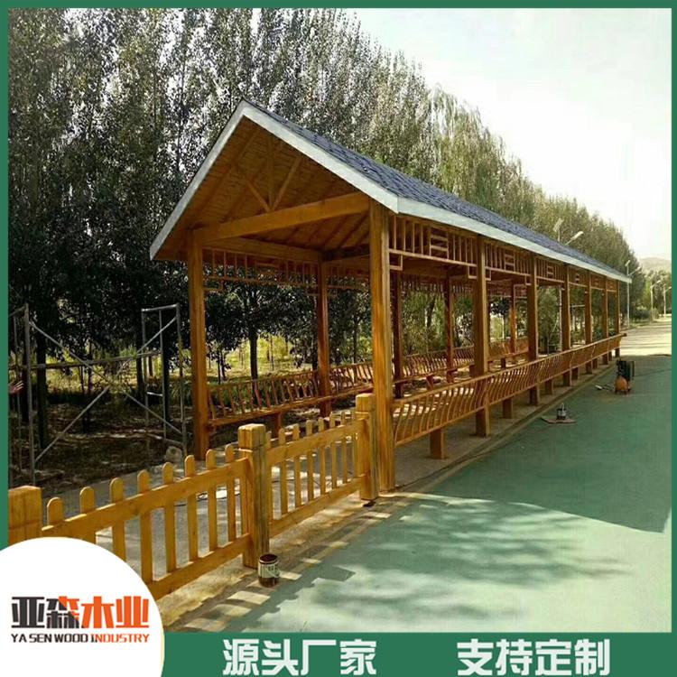 小区防腐木长廊 防腐木长廊制作 防腐木长廊葡萄架