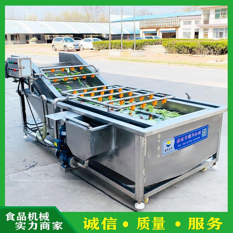 生产蔬菜气浴清洗机 苹果气泡清洗机 多功能果蔬清洗机 净菜加工成套流水线