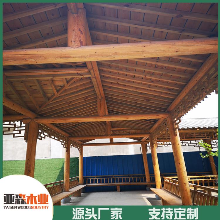 学校防腐木长廊 防腐木休闲长廊 景观防腐木长廊