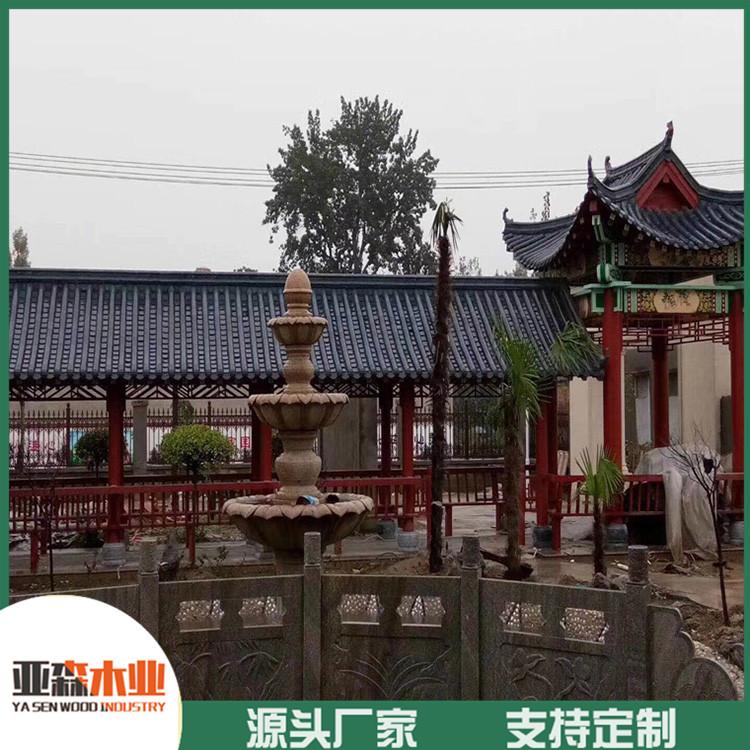 防腐木长廊厂家 防腐木景观长廊 防腐木文化长廊