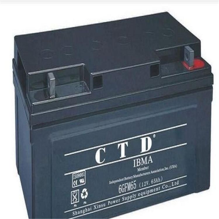 CTD蓄电池6GFM65 12V65AH电池 UPS电源内置电池