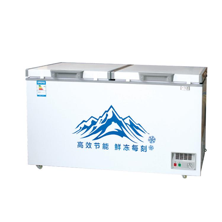 商用卧式冷柜 大容量卧式冰柜 双开门卧式冰柜厂家直销龙飞