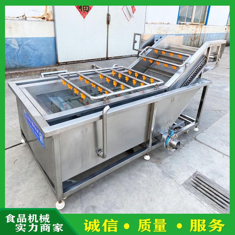 厂家直销多功能鼓泡洗菜机 芦笋清洗机 叶菜类清洗流水线 全自动蔬菜清洗风干线