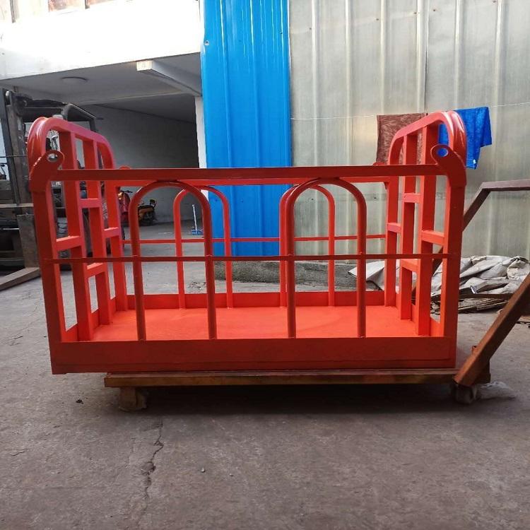 济宁吊车吊篮吊筐生产厂家 吊车提升吊篮作业 双手刹自调平