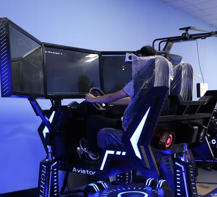 VR三屏赛车动感三轴VR设备模拟驾驶vr乐园乐阳厂家