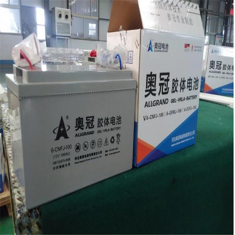 奥冠胶体蓄电池6-GFMJ-65  免维护储能蓄电池12V65AH 直流屏蓄电池