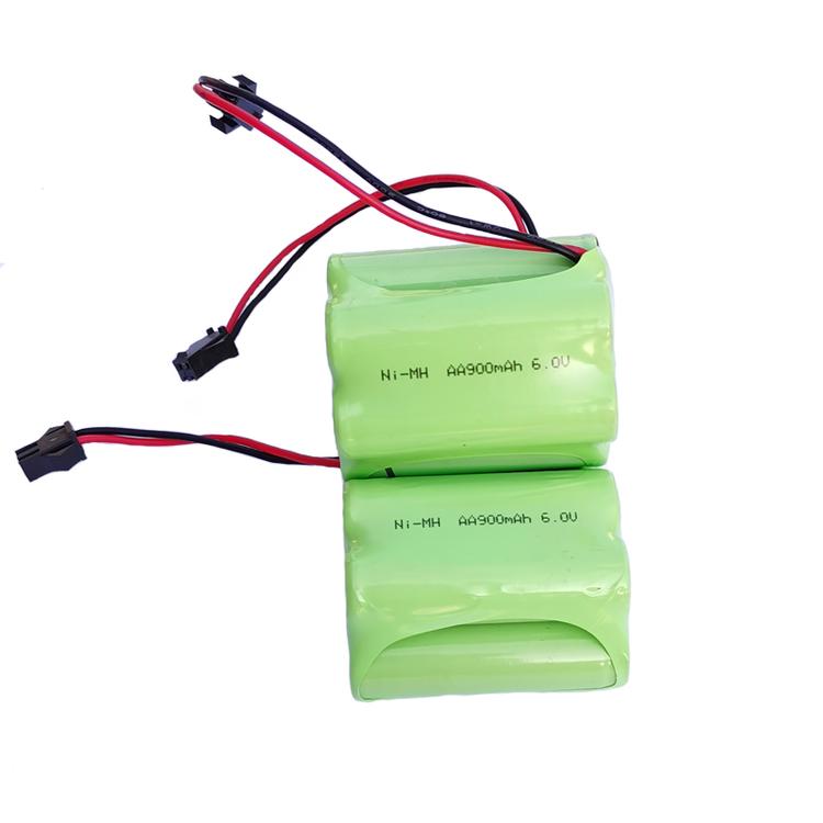 厂家大量供应镍氢电池组AA-6.0V-900mAh 强光手电筒