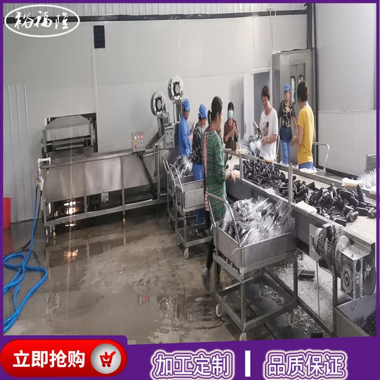 供应怀化甜玉米清洗风干成套流水线 304翻转风干机