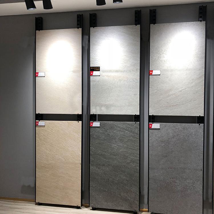 联孜瓷砖冲孔板 陶瓷展示架 地板砖金属打孔板 黑色展示架