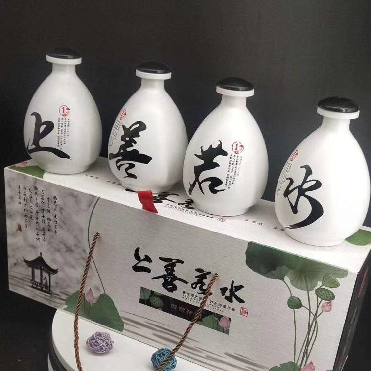 玻璃瓶现货包装供应商 500ML喷涂酒瓶 郓城富兴包装