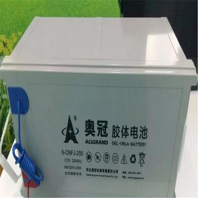 奥冠蓄电池6-GFM-200 储能蓄电池12V200AH 太阳能蓄电池 直流屏池 UPS