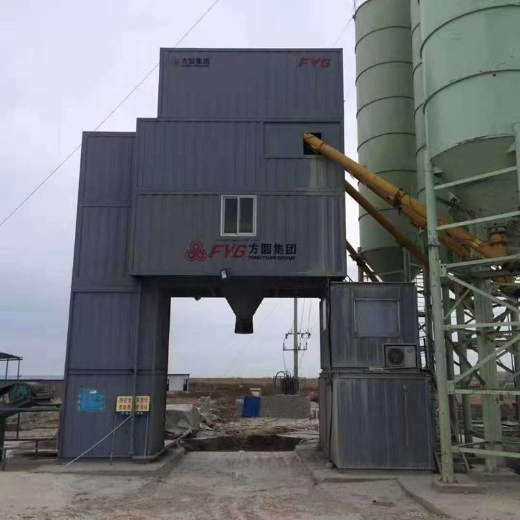 二手方圆120搅拌站  二手搅拌站  方圆搅拌站  提兜式120