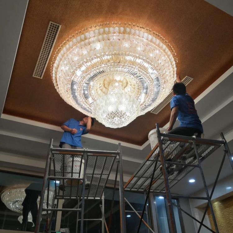 全国连锁上门服务九龙坡区   高端酒店会所银行大堂灯具天花灯清洁维修  专业设计景观舞台灯具云石灯水晶灯等各类样式