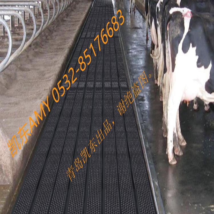 牛场疏水防滑龟背牛床垫 青岛凯东牛用橡胶垫 牛用通道防滑垫 牛用抗疲劳垫