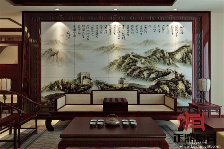 瓷器壁画定制 瓷砖壁画定做 陶瓷壁画订制