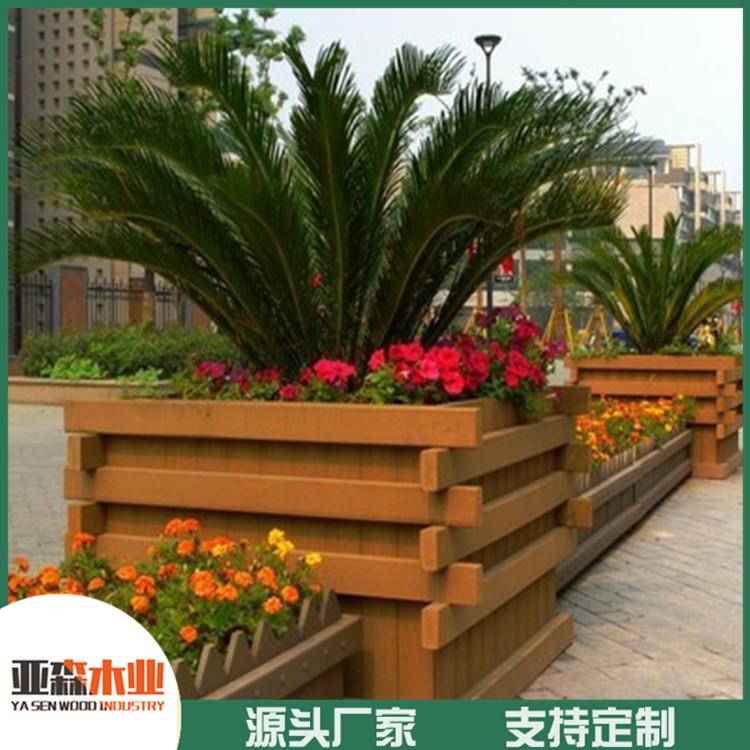 防腐木花箱批发 定做防腐木花箱 景区防腐木花箱 亚森