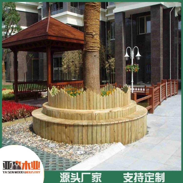 柳桉防腐木花箱 公园防腐木花箱 道路防腐木花箱