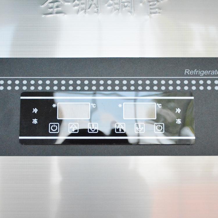 商用六门冰柜立式冷藏冷冻冰柜酒店商用冰柜商用展示柜冷藏柜