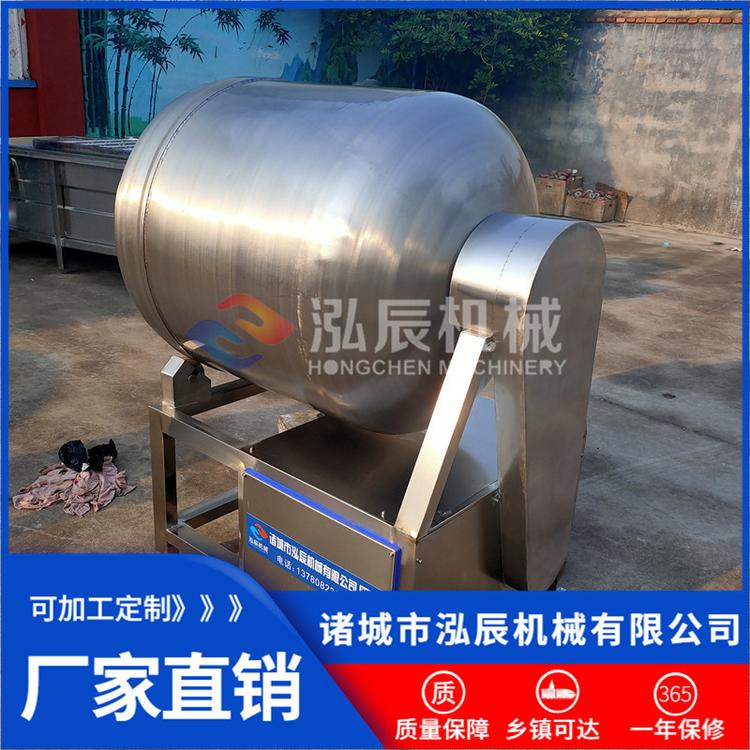 新款鱼肉腌制滚揉机 不锈钢滚筒式腌制机 兔肉入味真空滚揉机 厂家定制