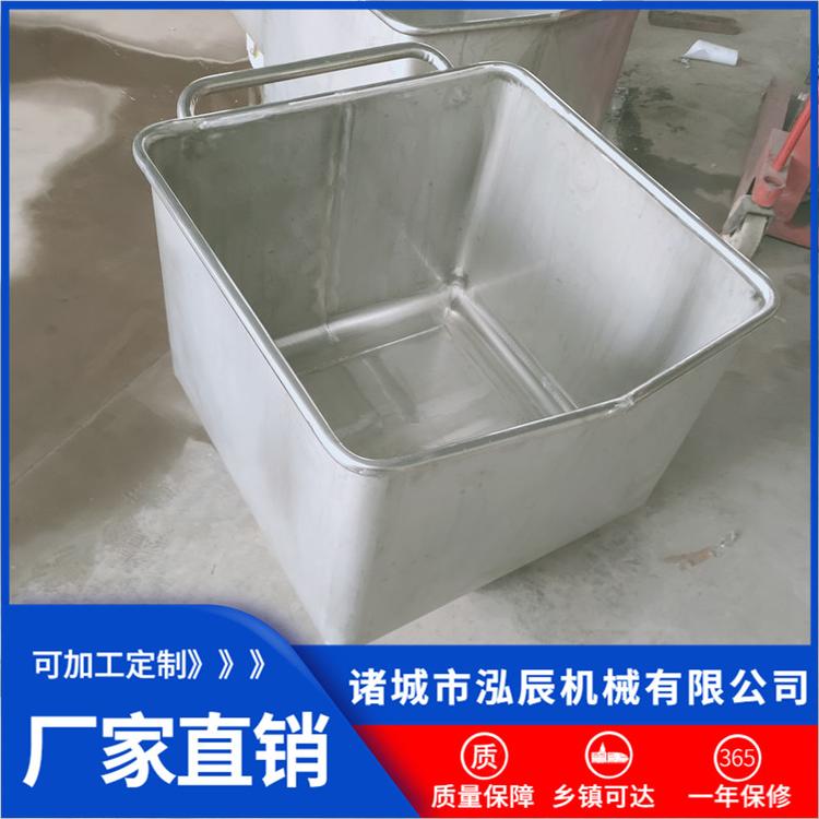 泓辰食品级不锈钢小料车 食品厂周转肉料桶 肉制品周转料车 现货包邮
