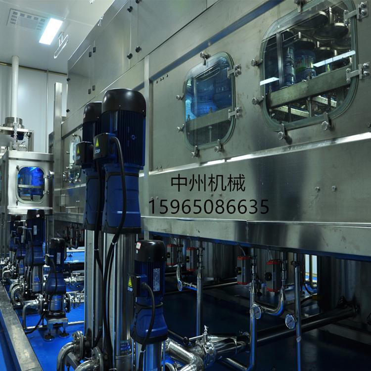 大桶灌装机 大桶水冲洗灌装包装生产线 桶装饮用水灌装设备 五加仑自动灌装设备