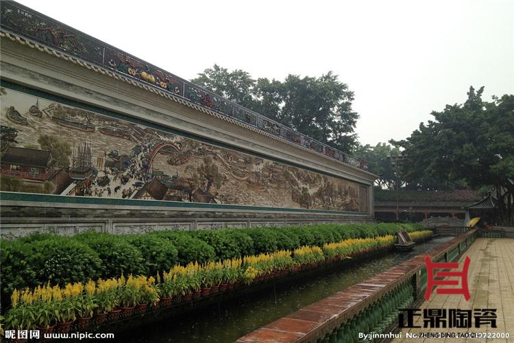 清明上河图陶瓷壁画厂家 万里长城图陶瓷壁画定制