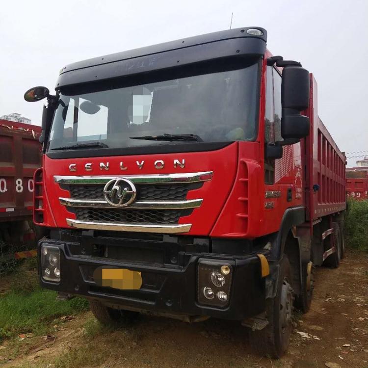 出售二手自卸车 红岩杰狮 自卸车 前四后八 7米6货箱 430马力 柯索动力 国五排放 首付8万