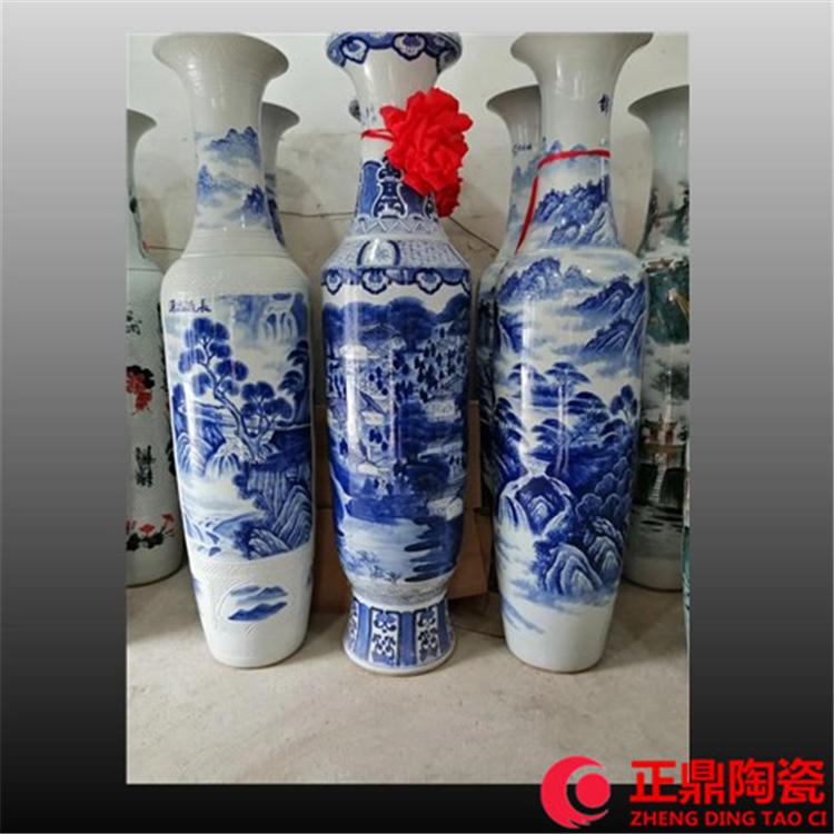 迎客松陶瓷花瓶定做 前程似锦陶瓷花瓶定制