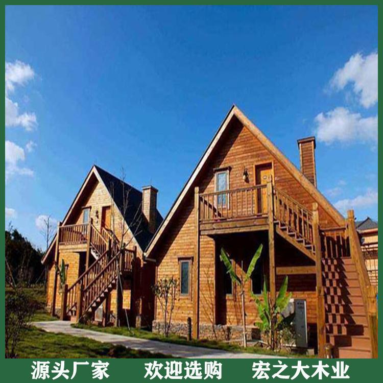 欧式防腐木木屋 园林防腐木别墅 环保无污 稳定性强