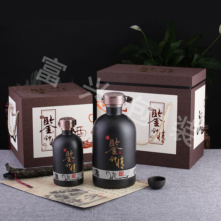 珍藏酒瓶定制  700ML酒瓶现货包装  郓城富兴酒类包装