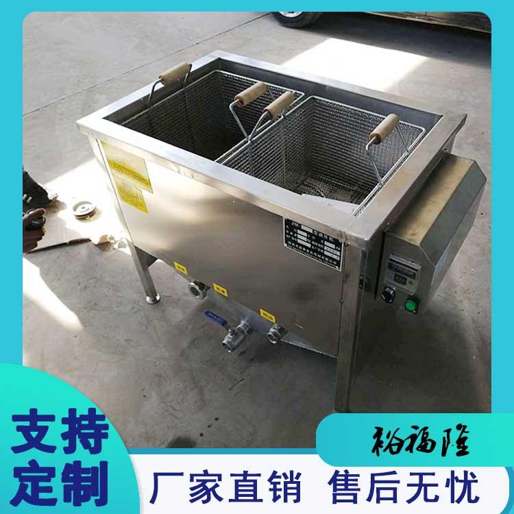 供应牙签肉手动油炸机 豆腐串油炸锅 厂家直销