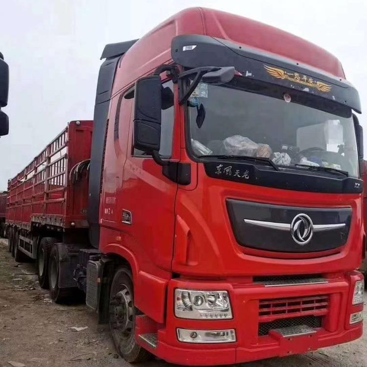 出售二手天龙旗舰 半挂车 天龙牵引车 天龙半挂车 天龙旗舰半挂车 13米高低板高栏 国5排放 首付8万 可提档可按揭