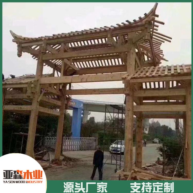 庭院防腐木门楼 木拱门防腐木门楼 防腐木门楼厂家