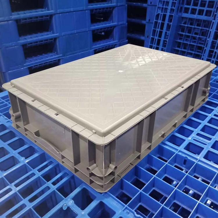 灰色仓储物流周转箱 物流周转方箱 仓库置物箱