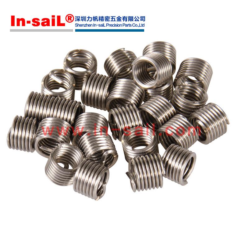 现货供应 304/316不锈钢螺纹钢套 钢丝螺纹衬套 弹簧牙套
