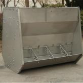 双面不锈钢采食槽双面十孔单面7孔养猪自动化设备