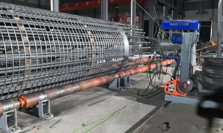 山西自动钢筋笼绕筋机 桥梁桥墩工程设备滚笼机 操作简单