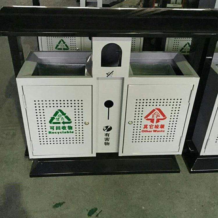 冲孔二分类景区垃圾桶