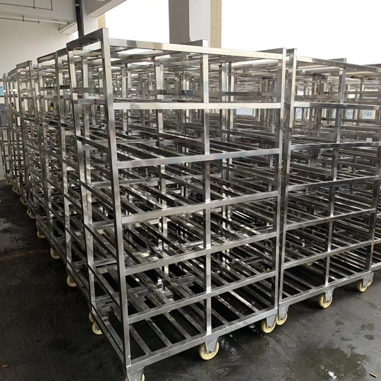 批发定做不锈钢速冻架车 不锈钢架子车 不锈钢冷冻车冠杰销售