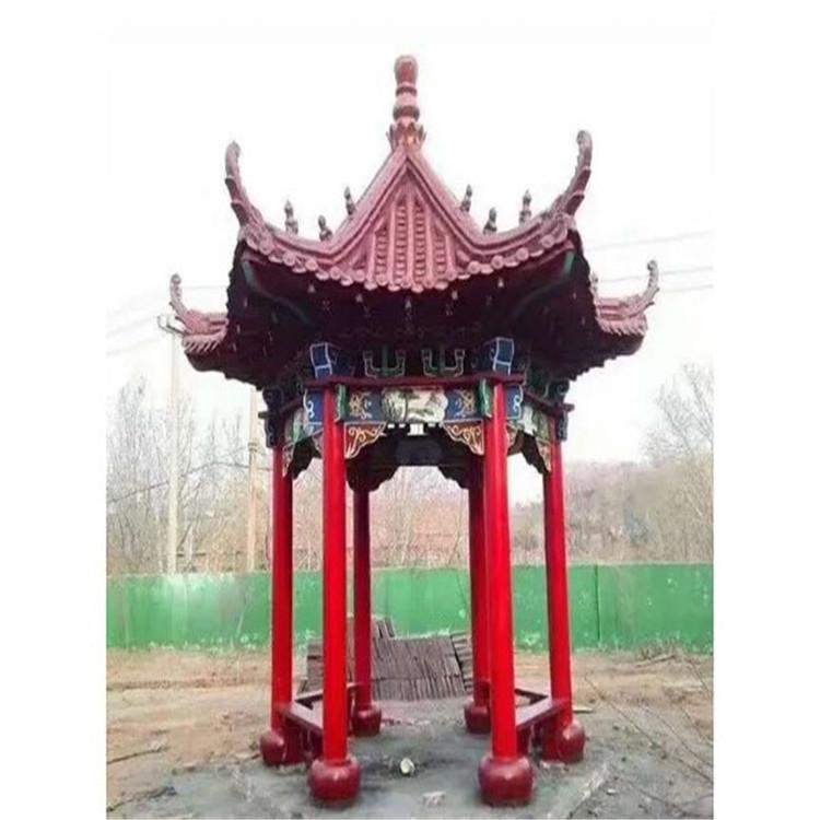 厂家直销 新中式仿古六角亭 古建凉亭 户外别墅庭院景区景观亭子
