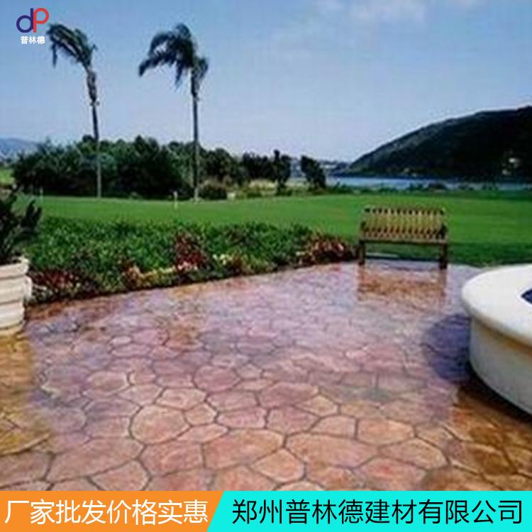 压花水泥混凝土地坪绿色环保彩色压花压印地面供应材料
