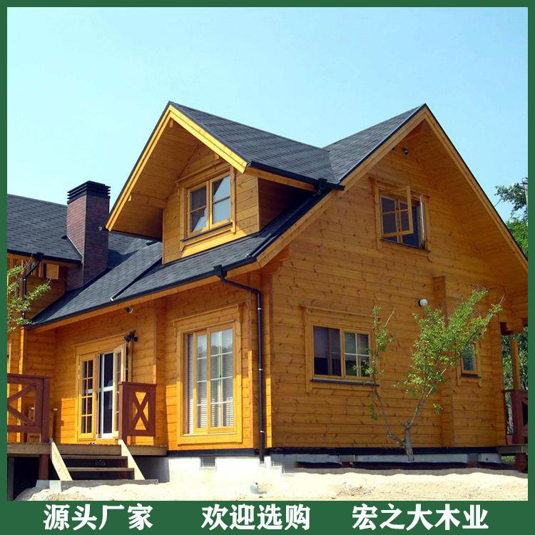 鹤壁度假防腐木别墅 防腐木别墅厂家 外形美观 欢迎选购